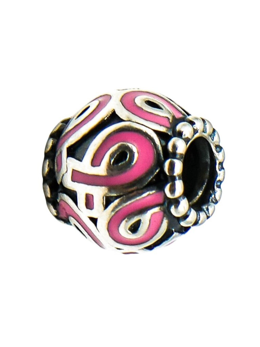 Pandora Pink Ribbon Sterling Silver Breast Cancer Awareness Charm